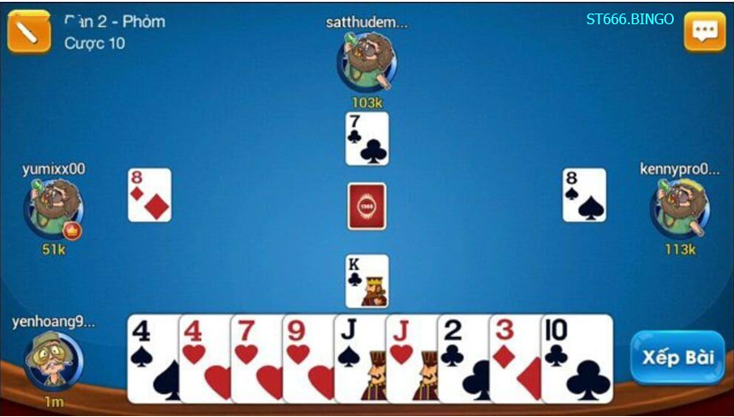 Luật chơi game đánh phỏm