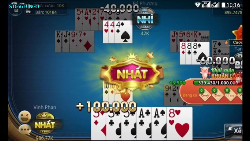 Tham gia đánh phỏm online ngay tại St666