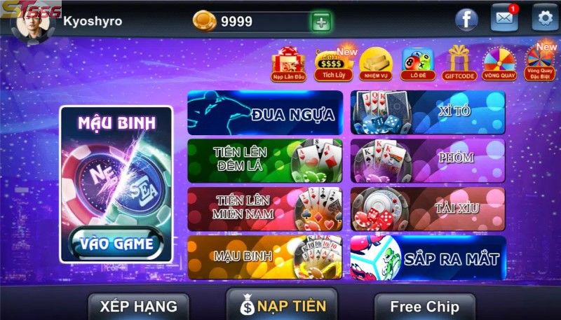 Top các website chơi mậu binh miễn phí