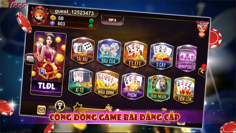 ST666 Các thể loại đánh bài xì tố phổ biến hiện nay