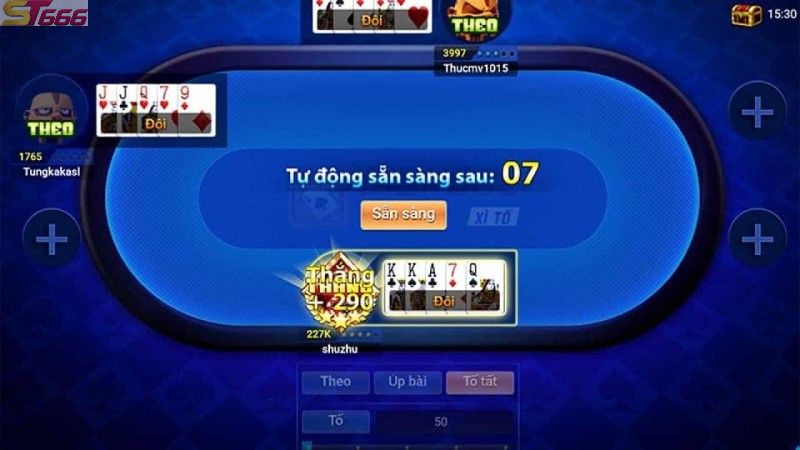 ST666 Hình thức đánh Xì tố online hấp dẫn
