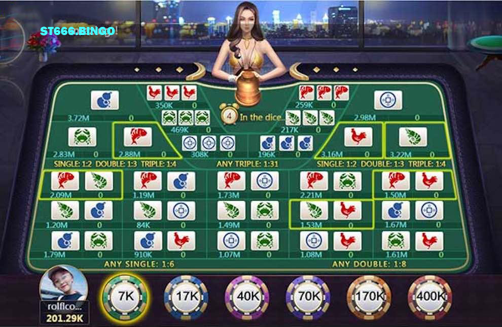 Cách chơi bầu cua tôm cá trong avatar chi tiết