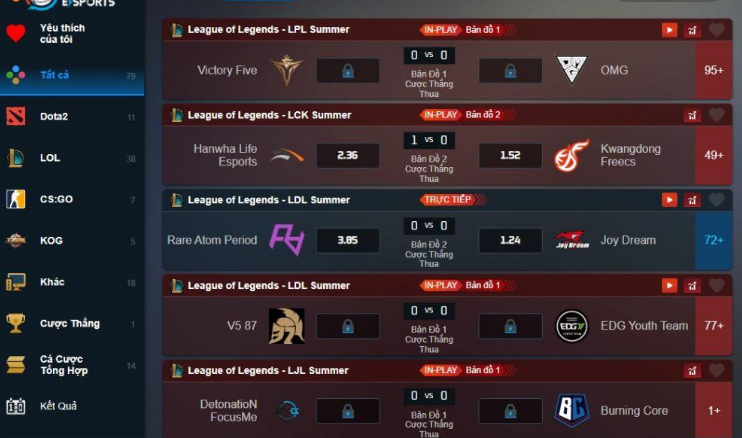 E-sports là thế mạnh cạnh tranh của ST666 với các nhà cái khác