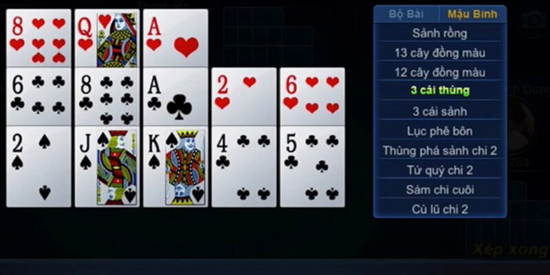 ST666 Bet thủ cần phải sắp xếp bài một cách thông minh trong Binh Xập Xám miễn phí