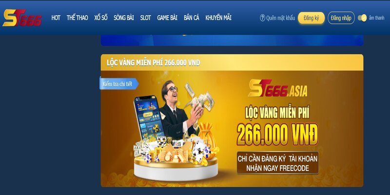 ST666 Chương trình khuyến mãi Lộc Vàng của ST666