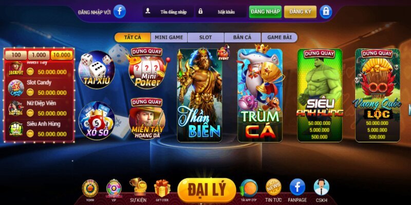 Giao diện vô cùng đơn giản và dễ thao tác tại Lộc Club Download APK