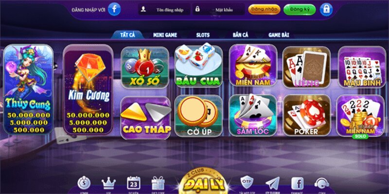 Kho game đa dạng của ZCLUP